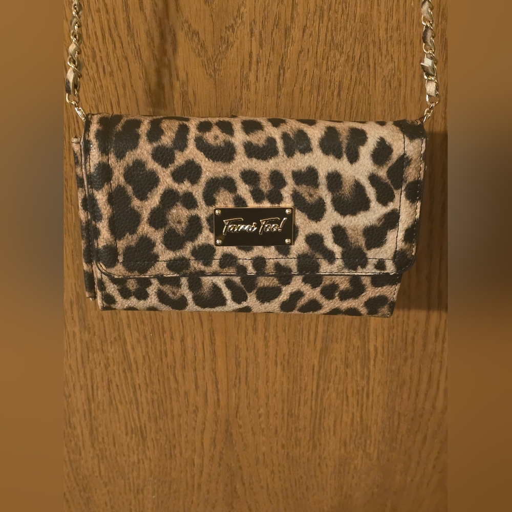 Tami Too Leopard Crossbody Wallet Used Twice